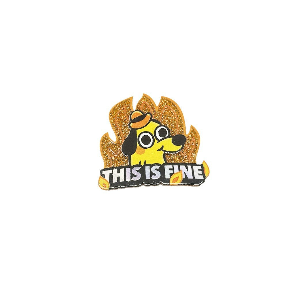 Wholesale 10pcs New Acrylic Powder Cartoon DIY Jewelry Accessories FlatBack